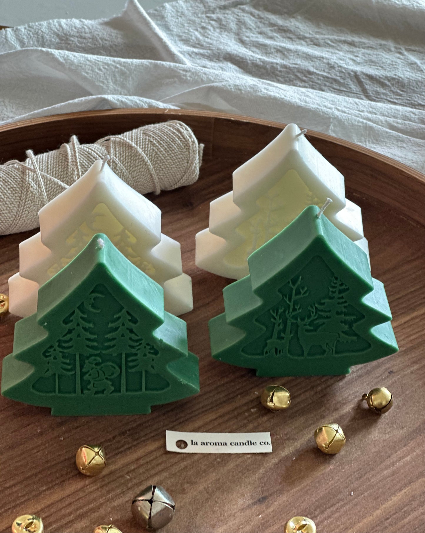 Santa and Reindeer Christmas Candles