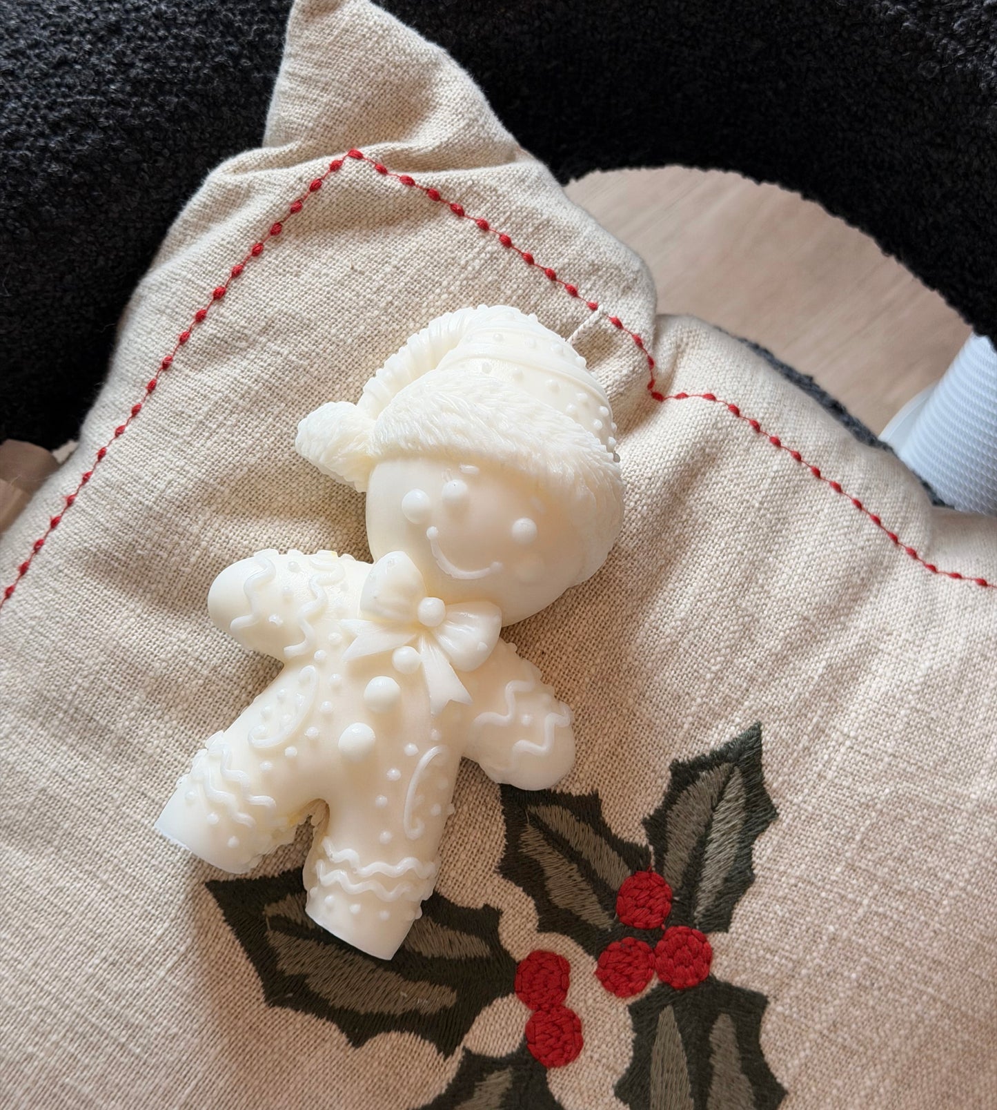 Gingerbread Christmas Boy Candle