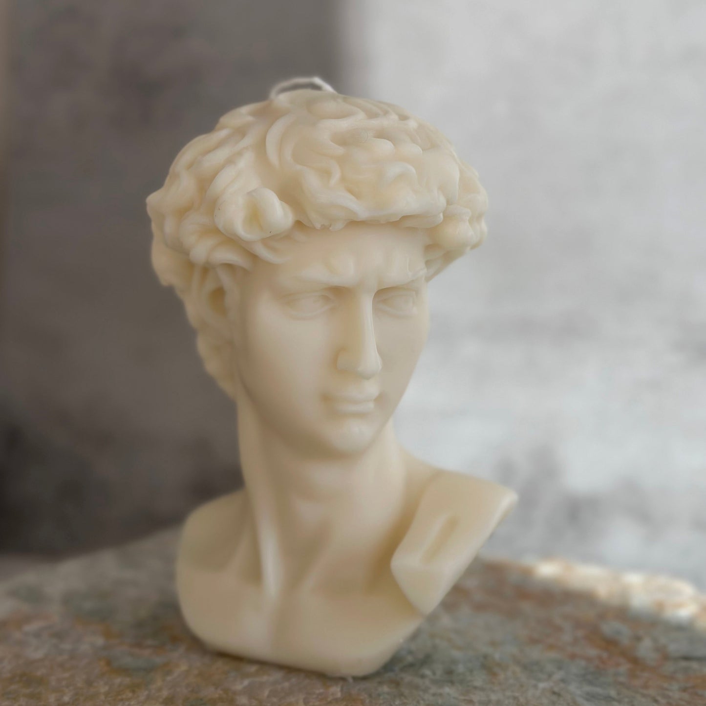 David Statue Candle