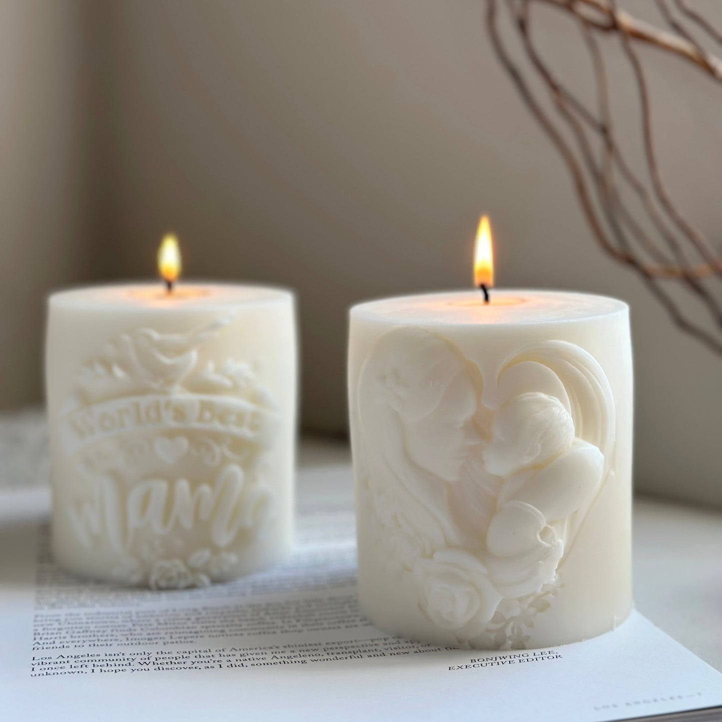 World’s Best Mom – Hand-Poured Soy Wax Candle Gift