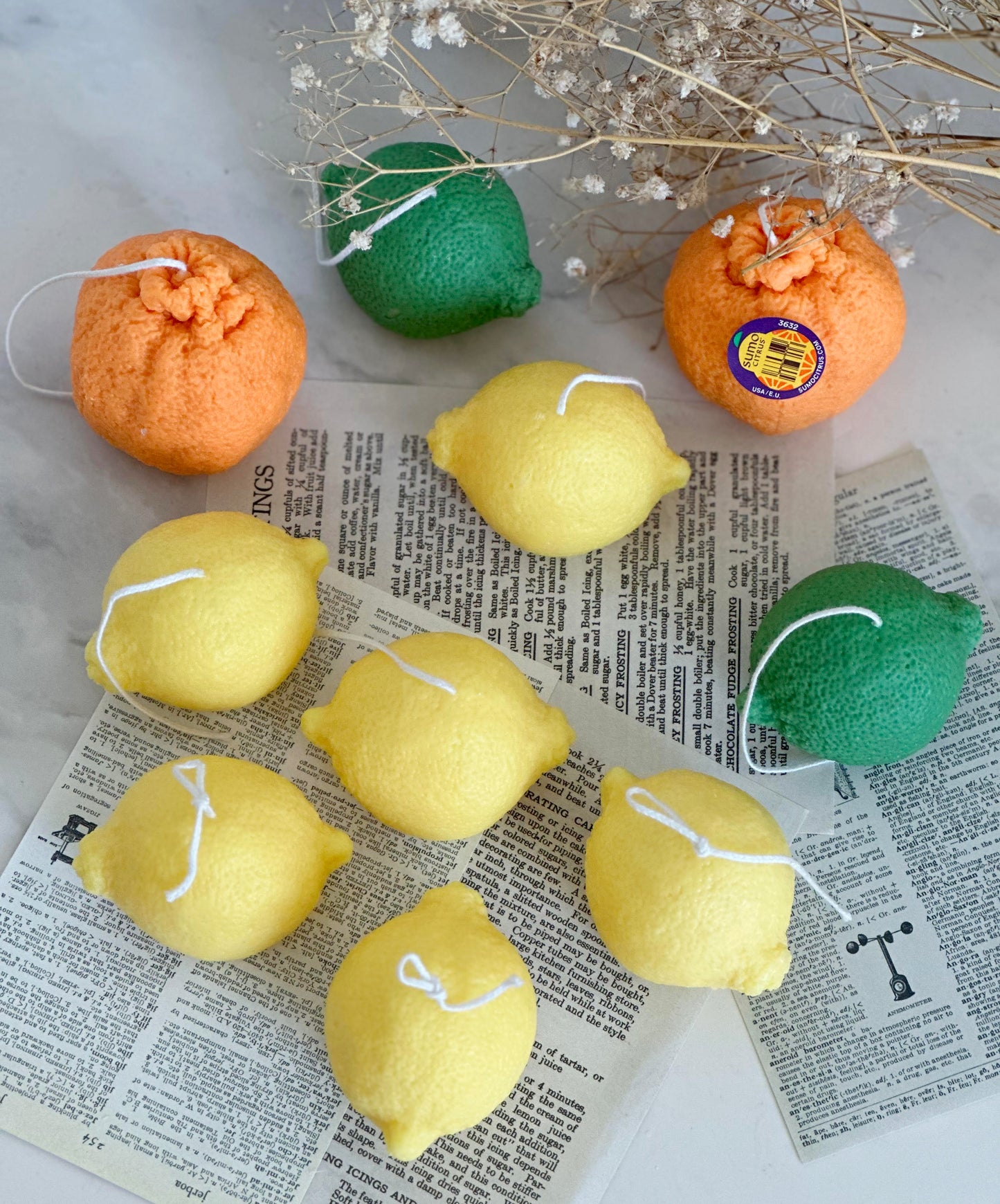 Lemon Shaped Candles