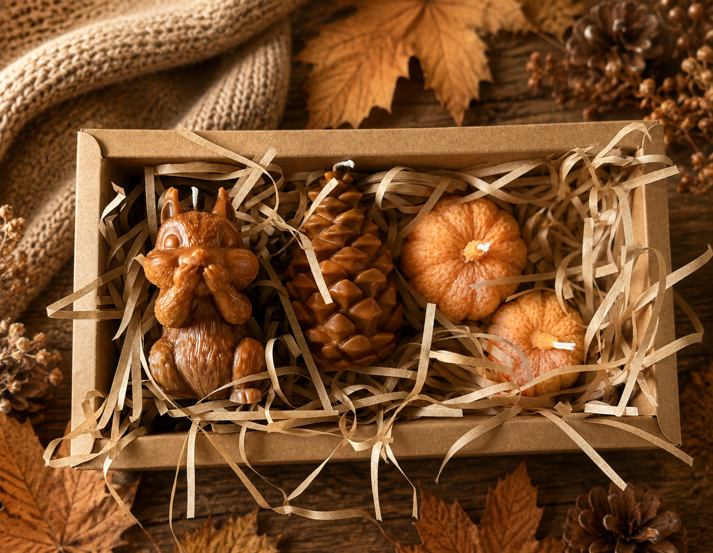 Woodland Harvest Candle Gift Set