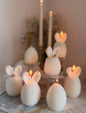 Handmade Greek Easter Bunny Egg Candle – Pascha Spring Decor (1pc)