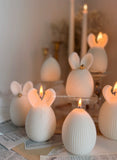 Handmade Greek Easter Bunny Egg Candle – Pascha Spring Decor (1pc)