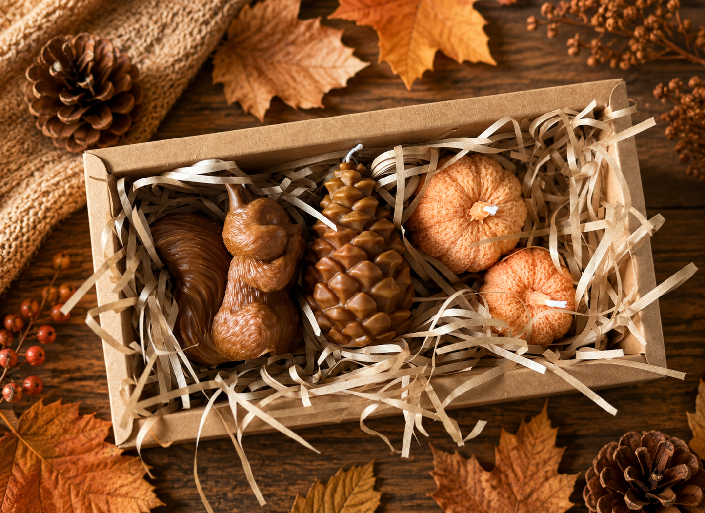 Woodland Harvest Candle Gift Set