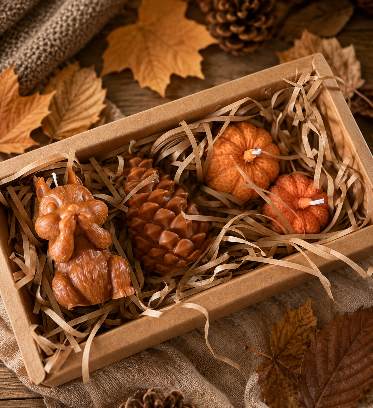 Woodland Harvest Candle Gift Set