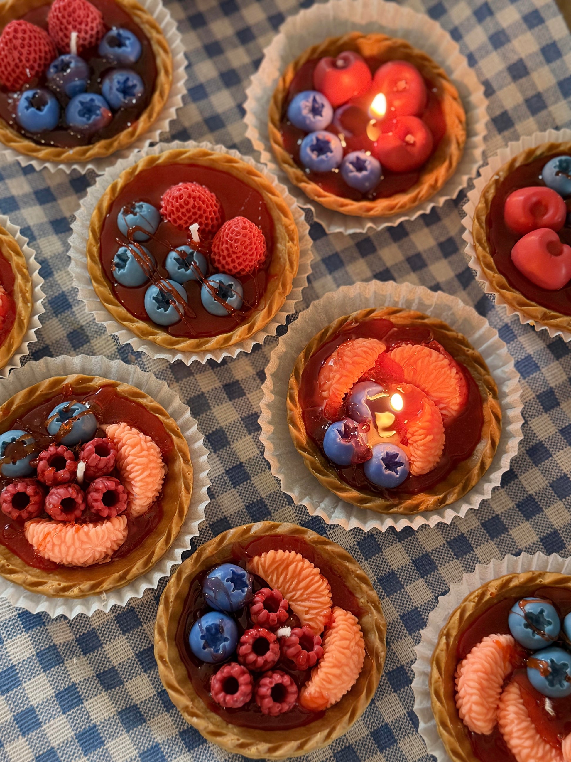 Berry Tart Candle Handmade Soy Wax Dessert Candle