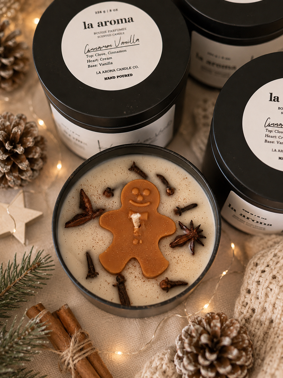 Gingerbread Man Candle – Ginger Spice Christmas Scented Candle