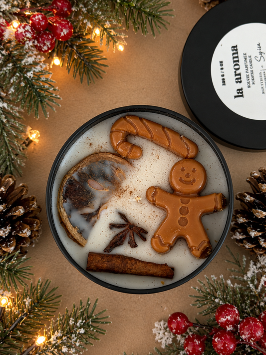 Gingerbread Christmas Scented Candle – Gingerbread Spice & Vanilla