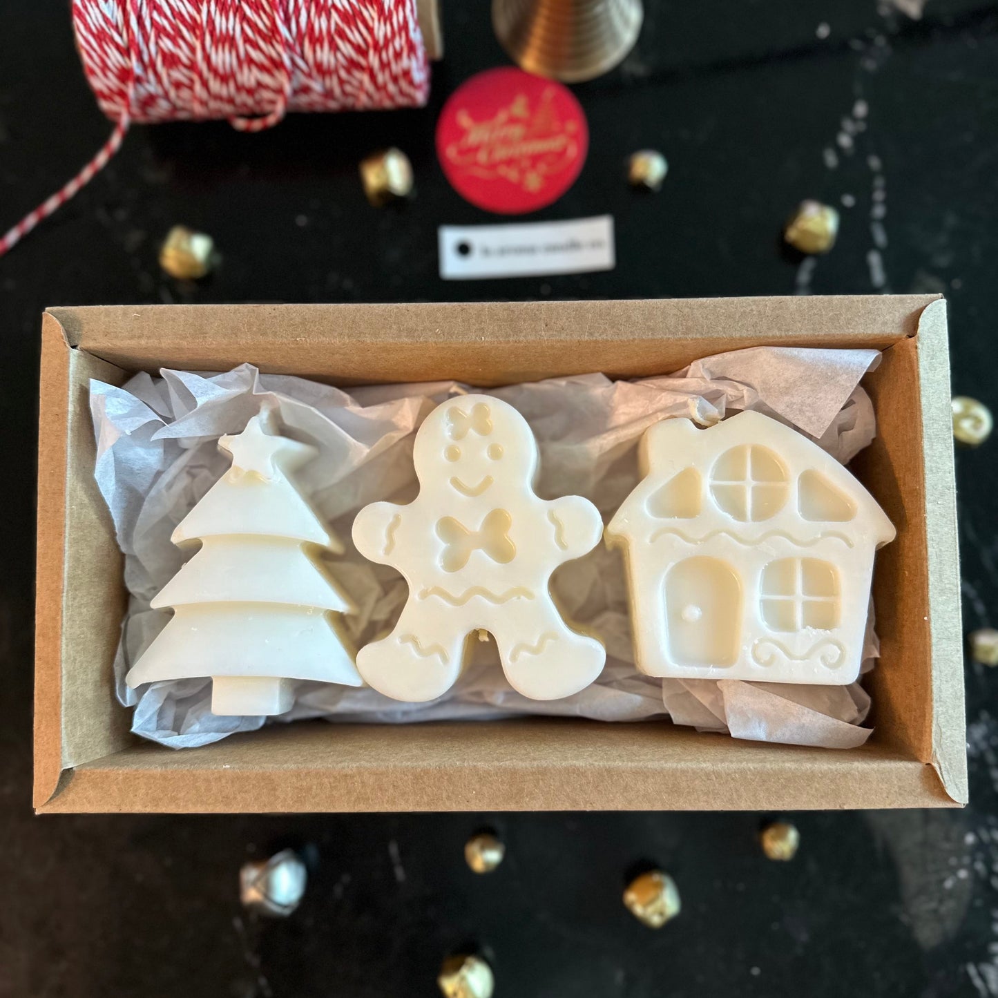 Christmas Magic Candle Gift Box Handmade Holiday Soy Wax Candle Collection