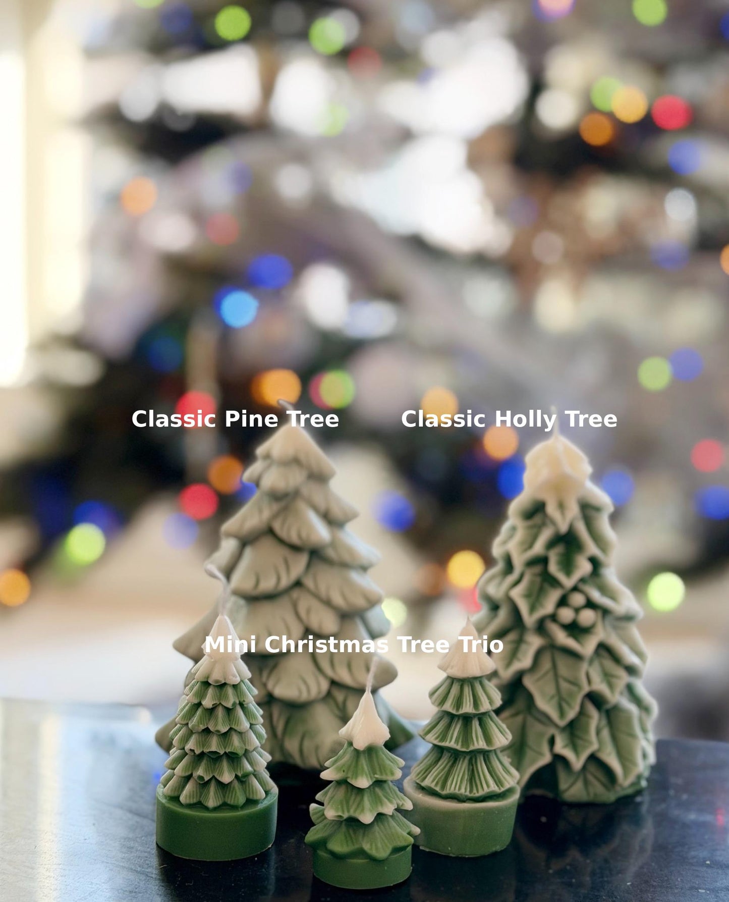 Christmas Tree Soy Wax Candles for Festive Holiday Home Decor