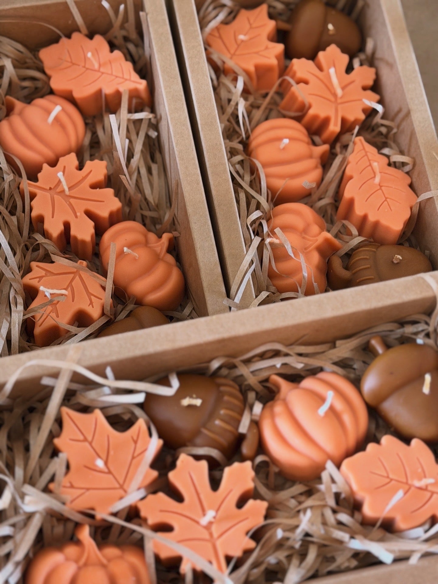 Autumn Leaf Design Candle Box