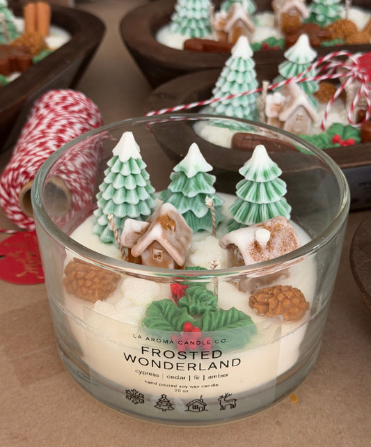 Frosted Wonderland Candle | 20 oz Winter Village Soy Candle