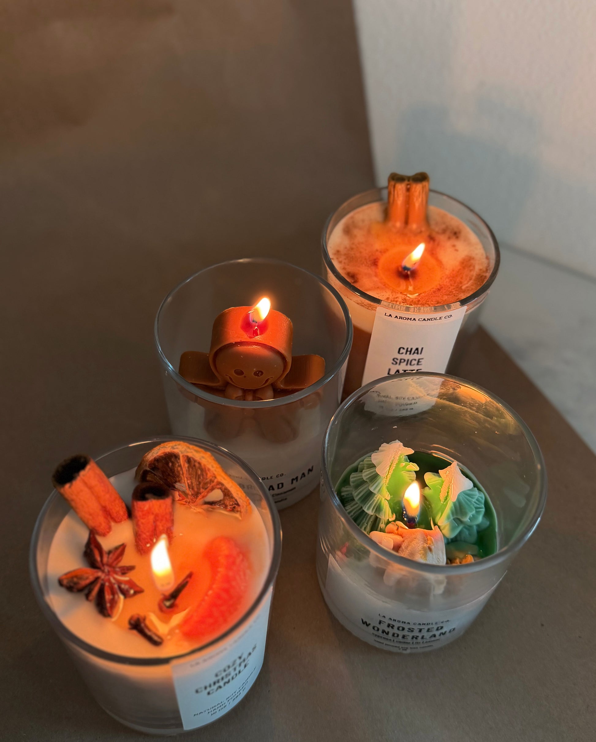Holiday Christmas Candle Gift Handmade Scented Soy Wax Candle for Winter Home Decor