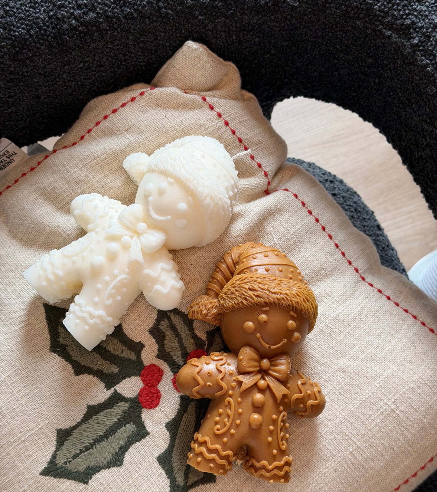 Gingerbread Christmas Boy Candle