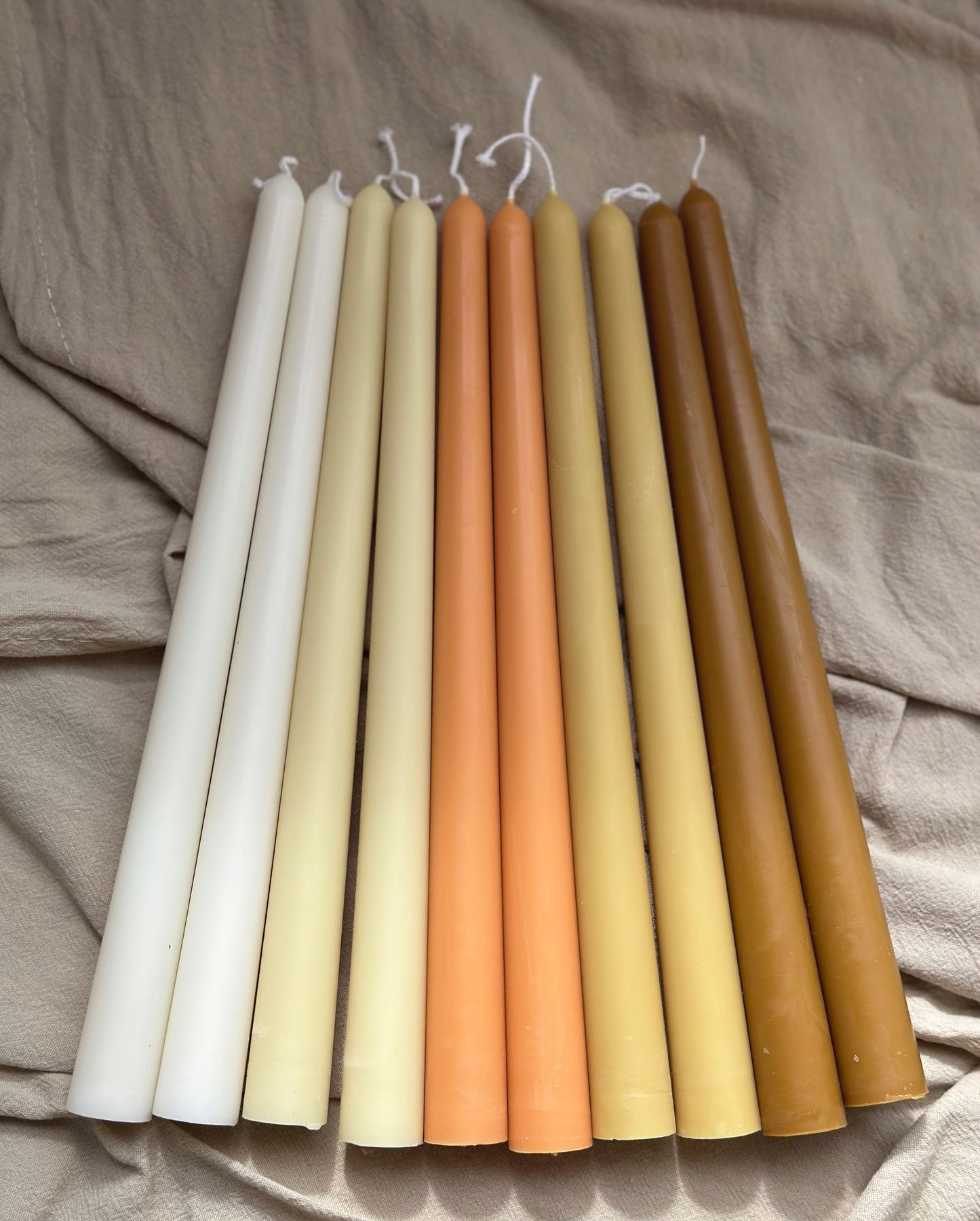 Soft Taper Candles 10''  (A Pair)