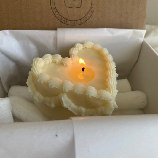 Lace Edge Cake Candle(1pc)