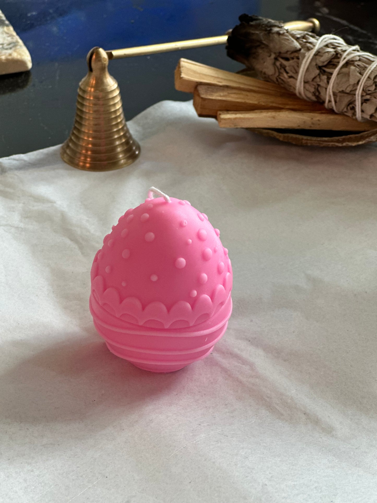 Pastel Easter Egg Candle