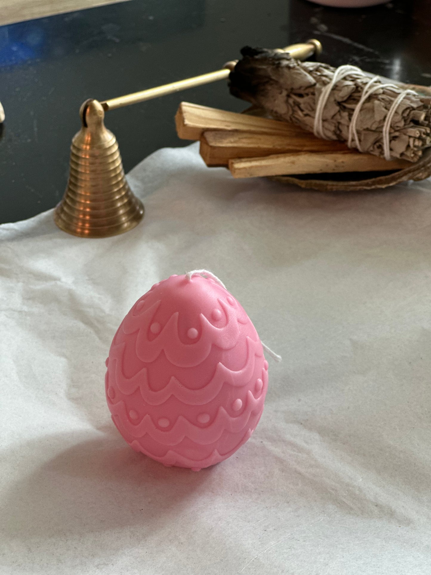 Pastel Easter Egg Candle