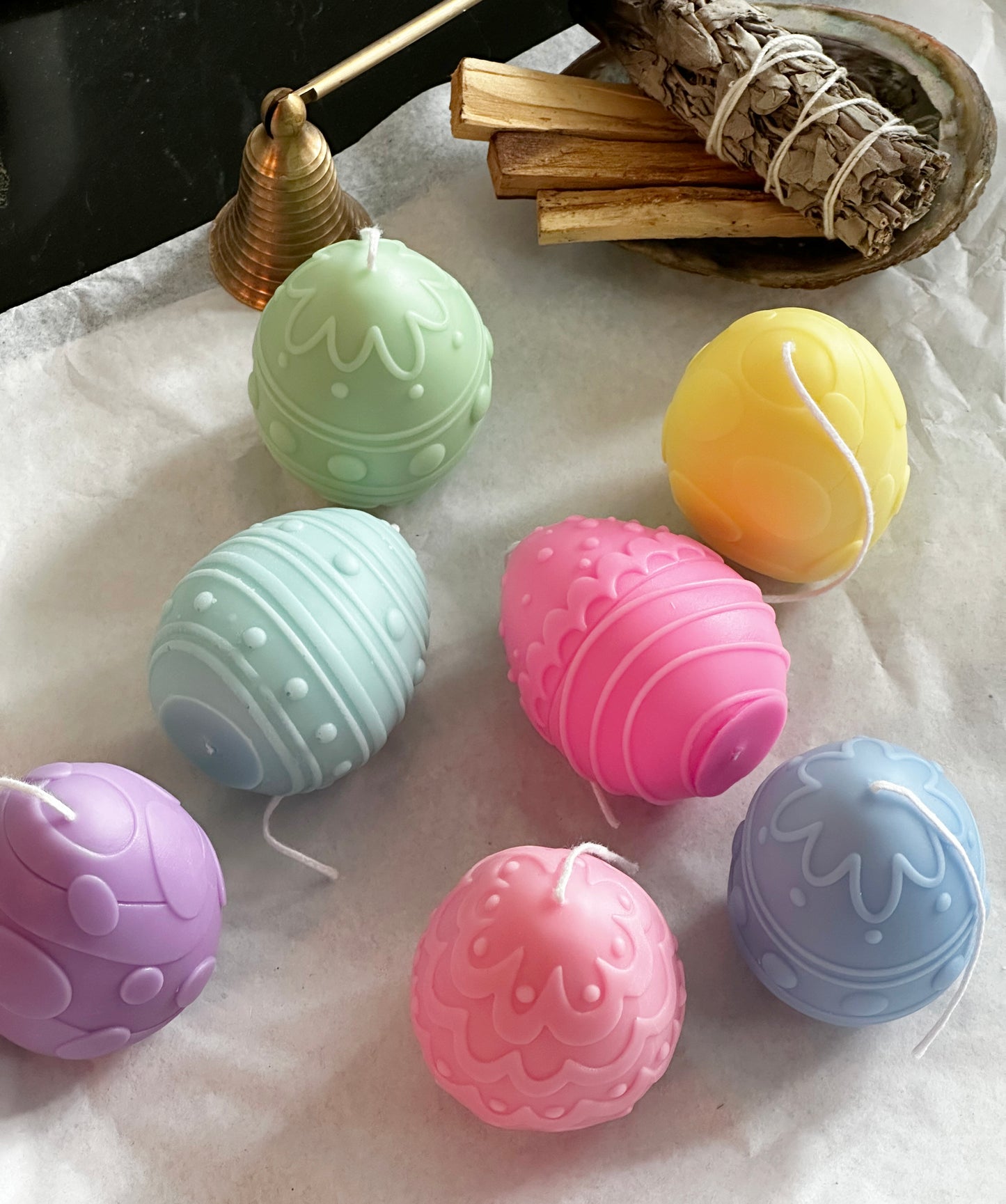 Pastel Easter Egg Candle