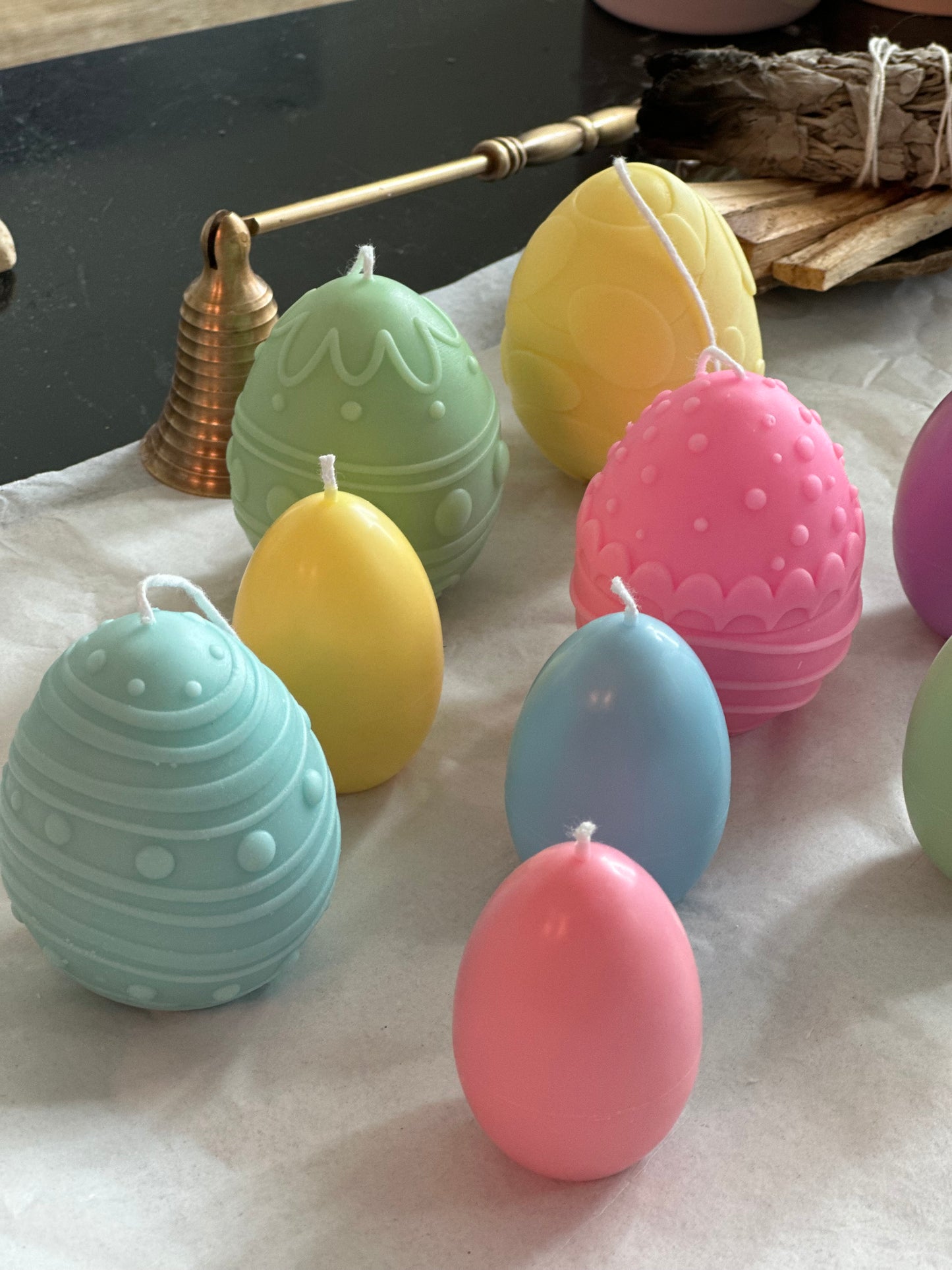 Pastel Easter Egg Candle