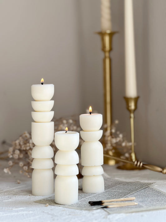 Trio Pillar Candle
