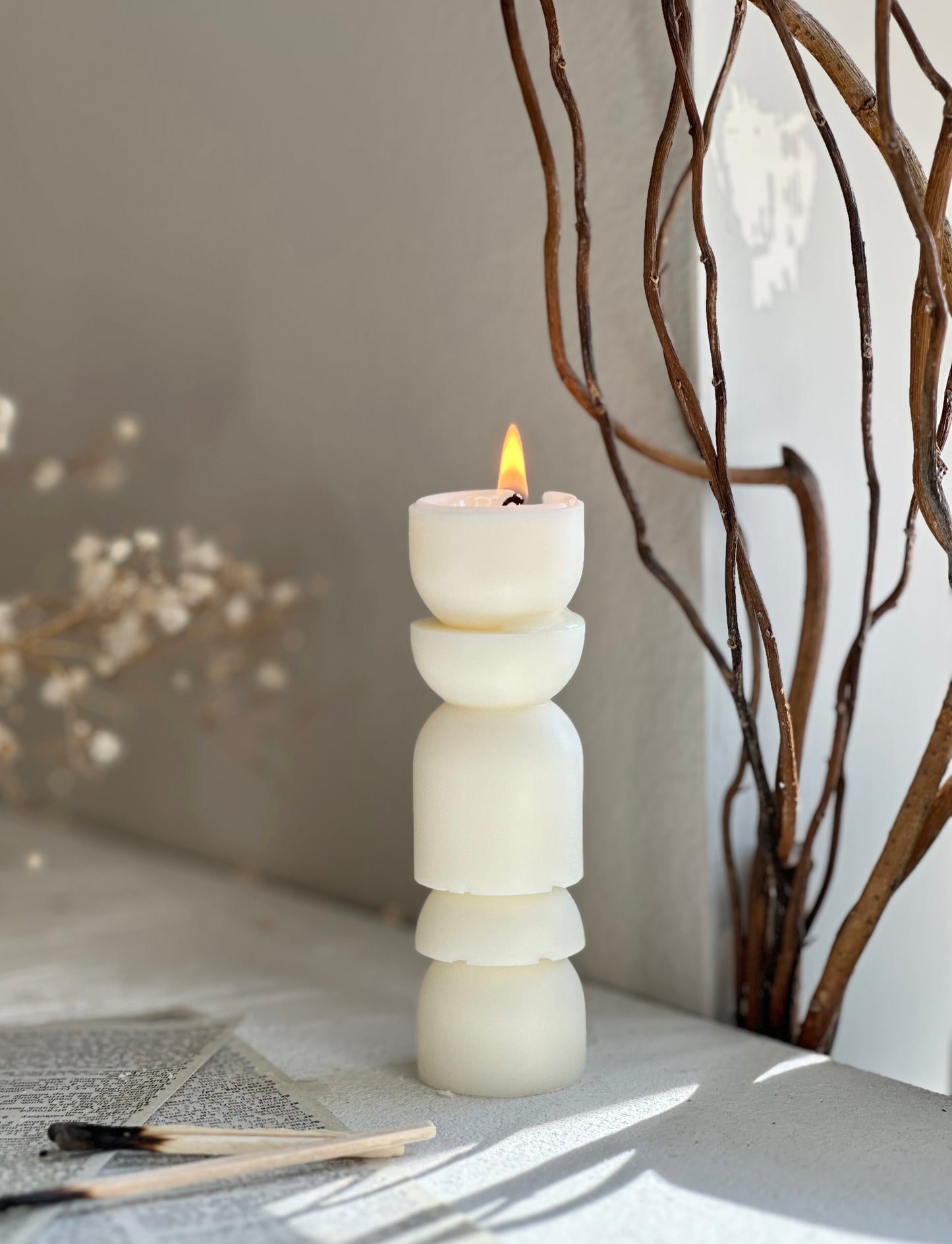 Trio Pillar Candle