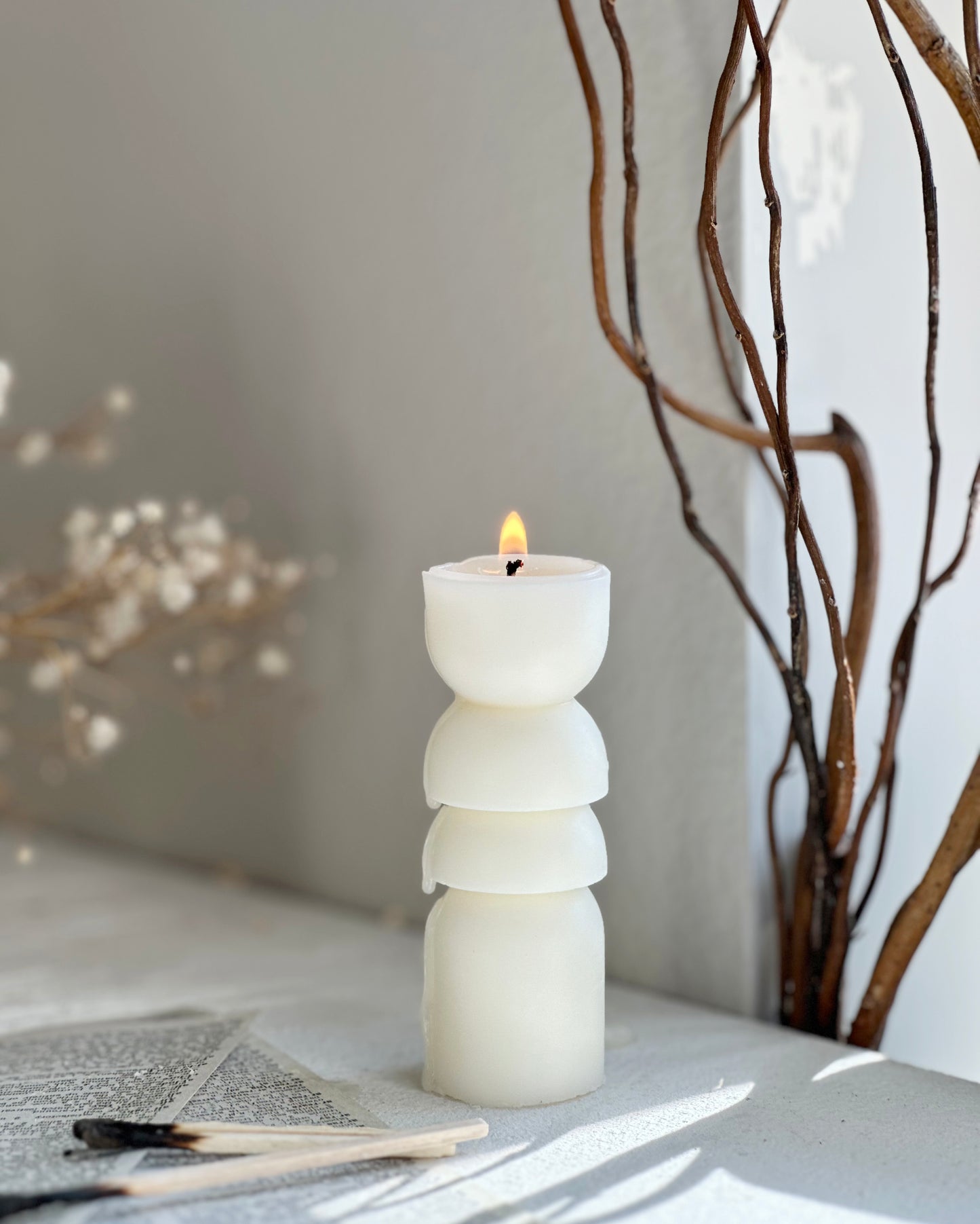Trio Pillar Candle