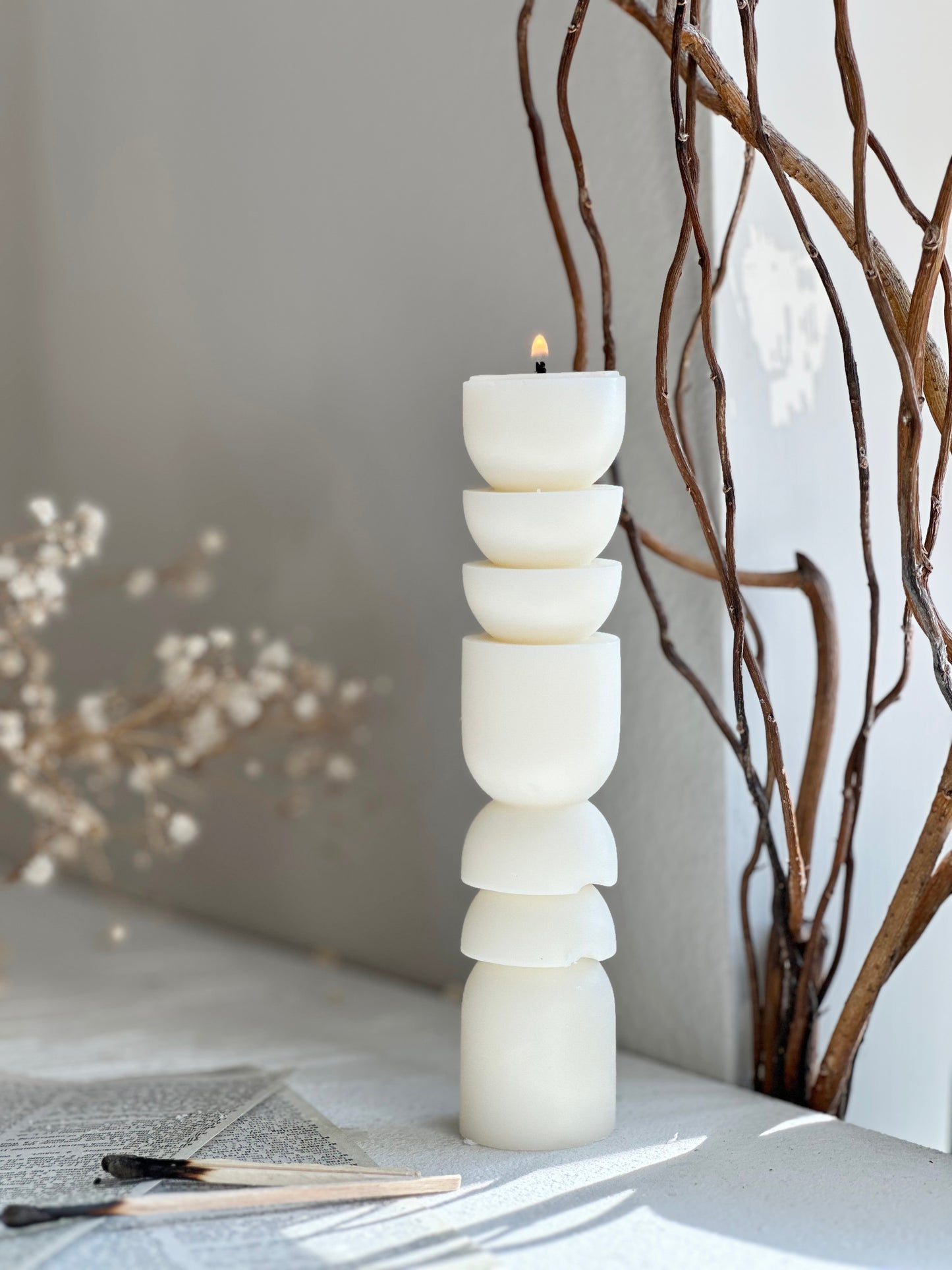 Trio Pillar Candle