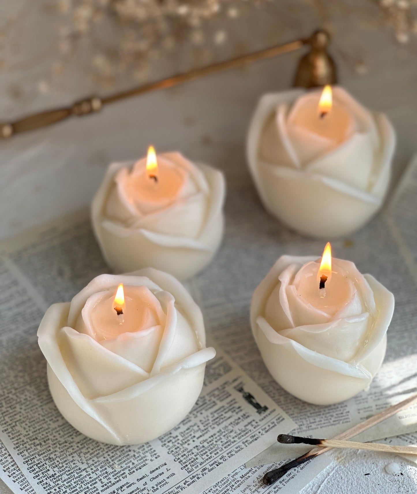 Blooming Rose Candle (1 pc)
