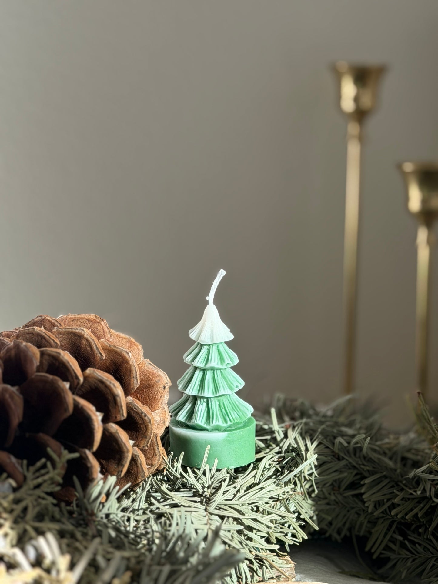 Mini Christmas Tree Trio Candles