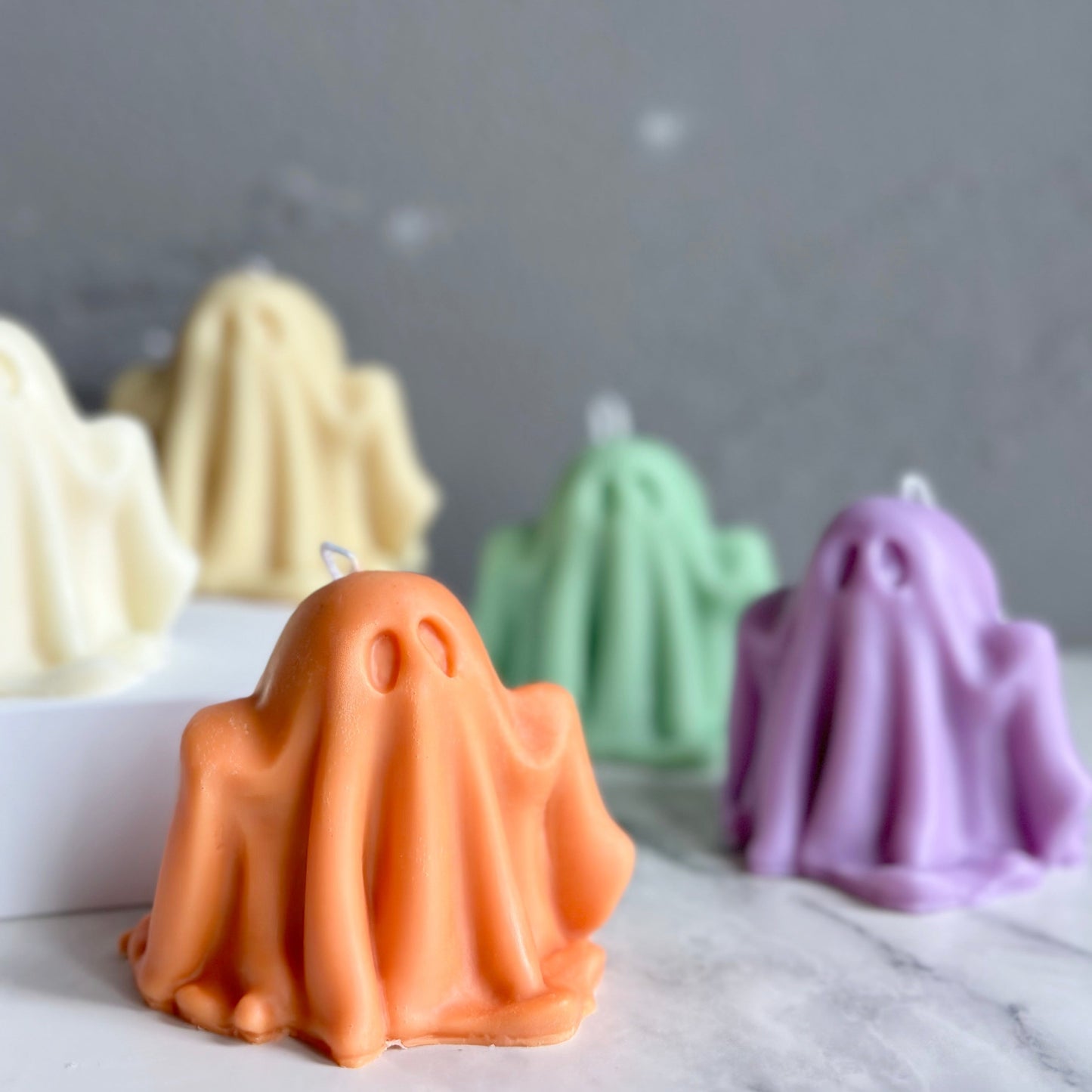 Pastel Ghost Candle