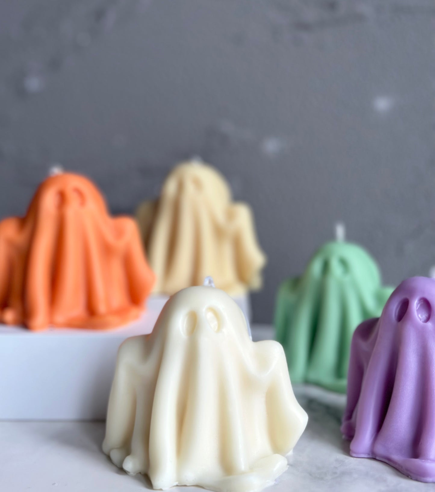 Pastel Ghost Candle