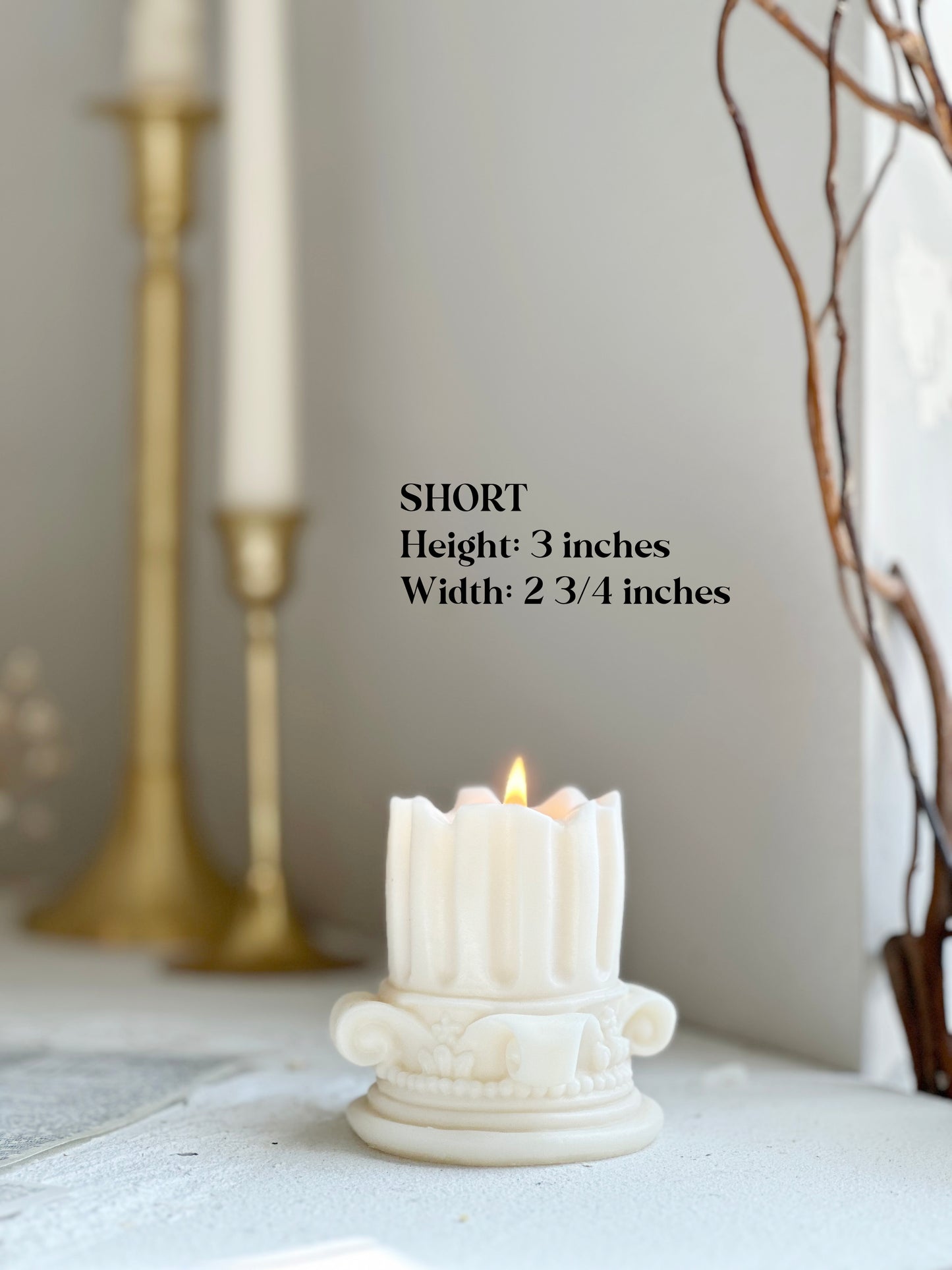 Classic Roman Column Pillar candle