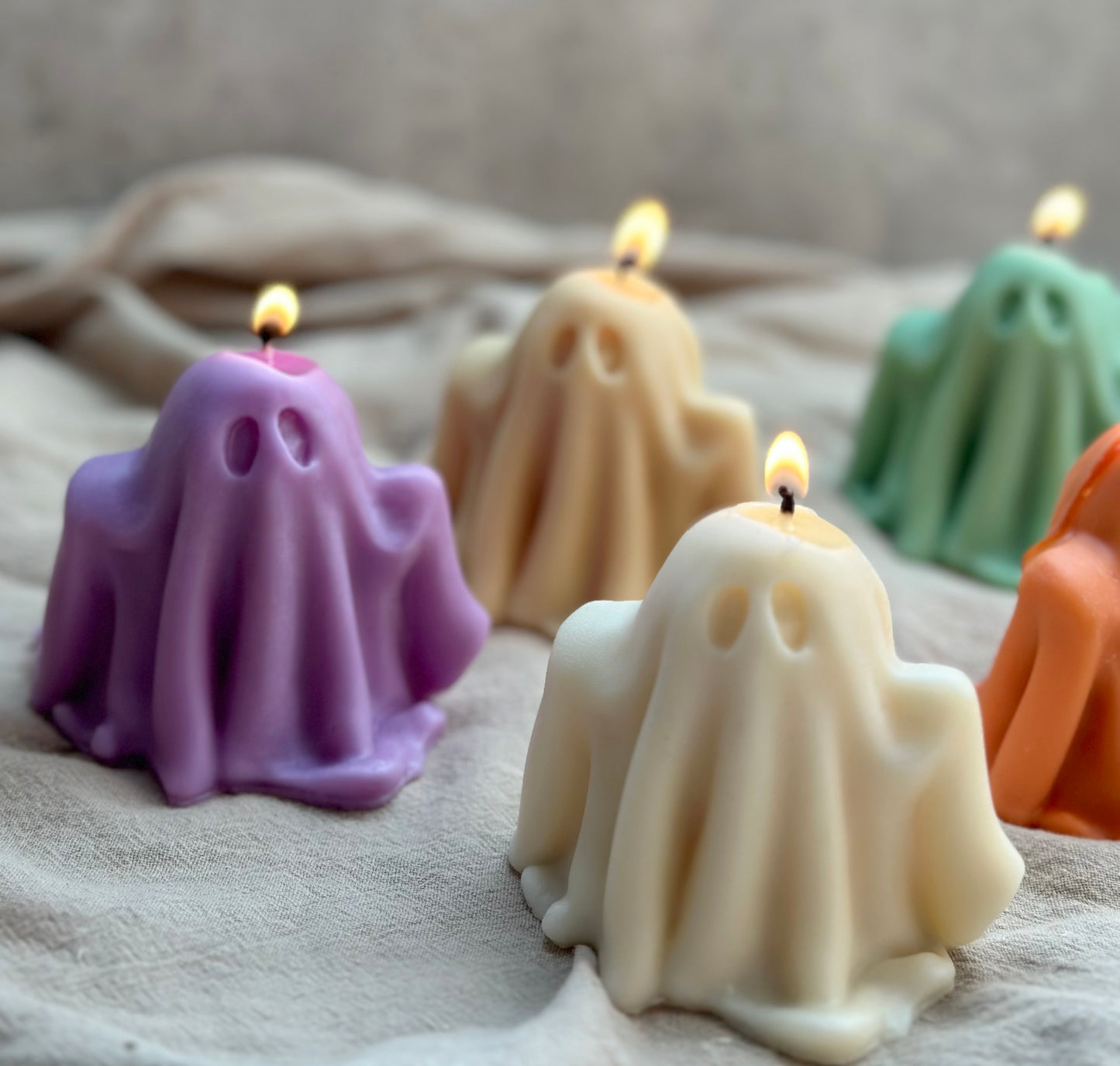 Pastel Ghost Candle