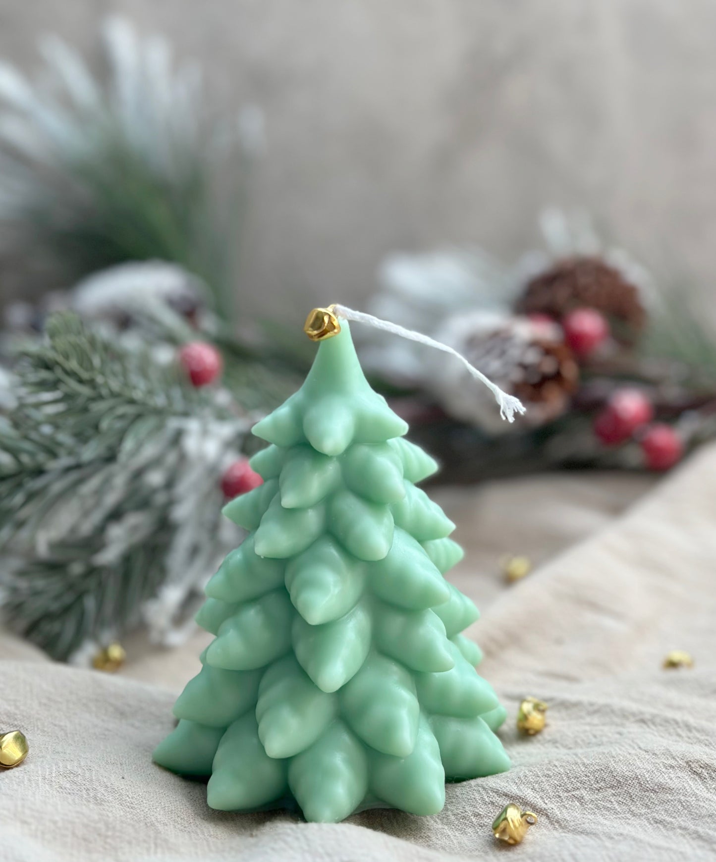 Cute Christmas Tree Candle