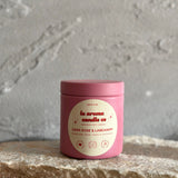 9oz Dark Rose and Labdanum/ Candle Tin/ Wood Wick