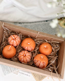 Mini Orange Candles – 6-Piece Set