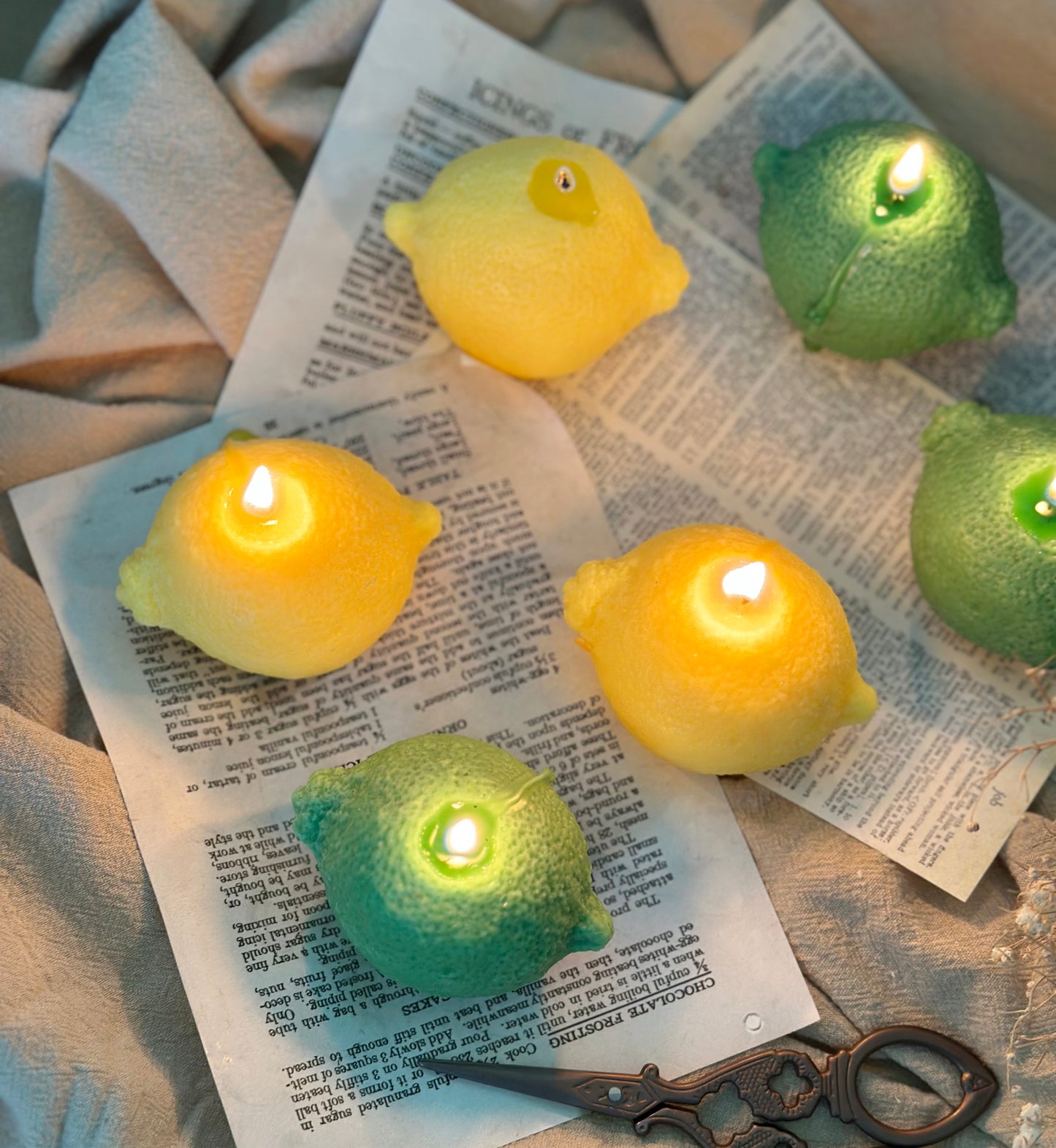 Lemon Shaped Candles