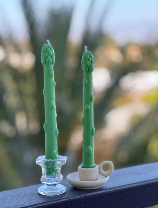 Asparagus Candle (A Pair)