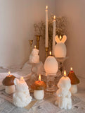 Easter Bunny, Mushroom & Egg Candle – Handmade Spring Candle