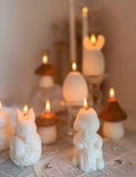 Easter Bunny, Mushroom & Egg Candle – Handmade Spring Candle