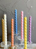 Spiral Taper Candles 10''(A Pair)