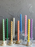Spiral Taper Candles 10''(A Pair)