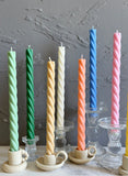 Spiral Taper Candles 10''(A Pair)
