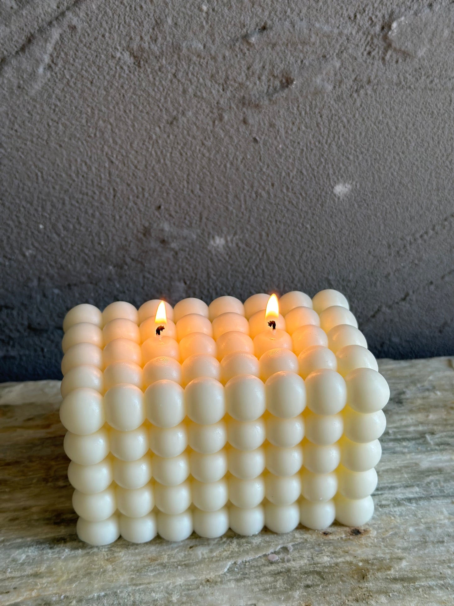Large Layered Cube Candle