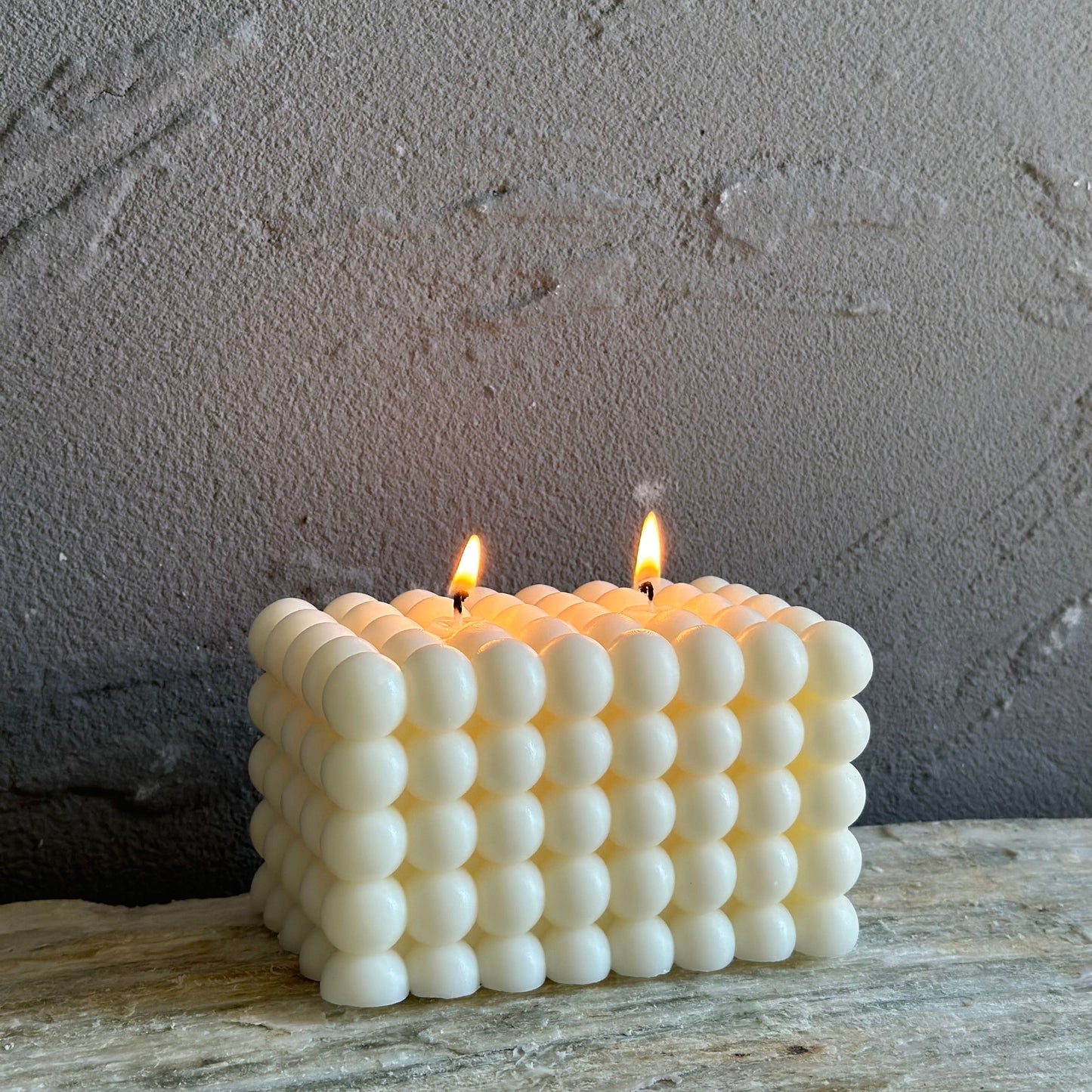 Large Layered Cube Candle