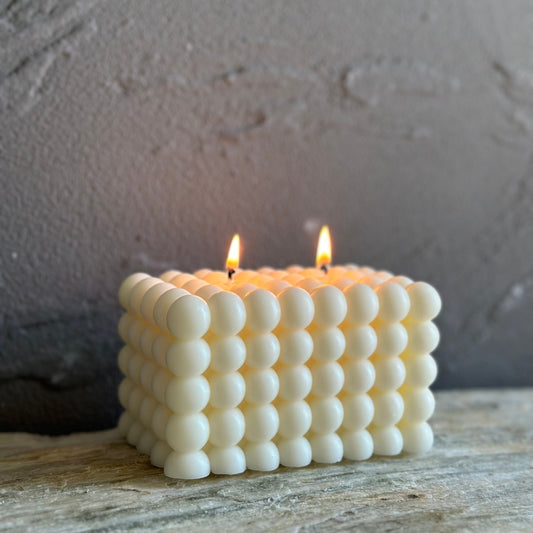 Large Layered Cube Candle