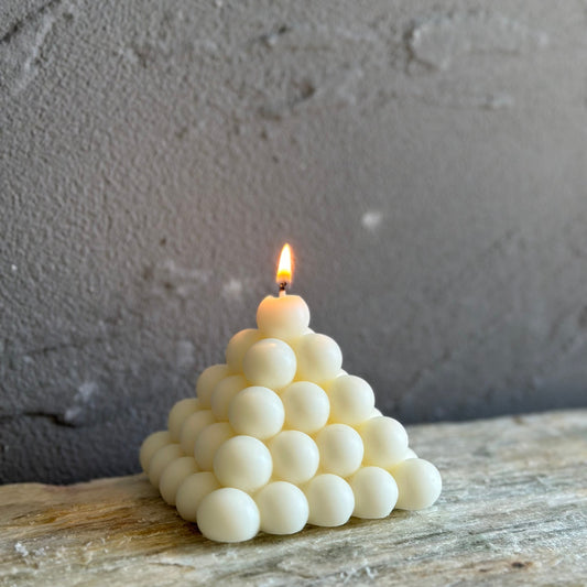 Bubble Pyramid Candle