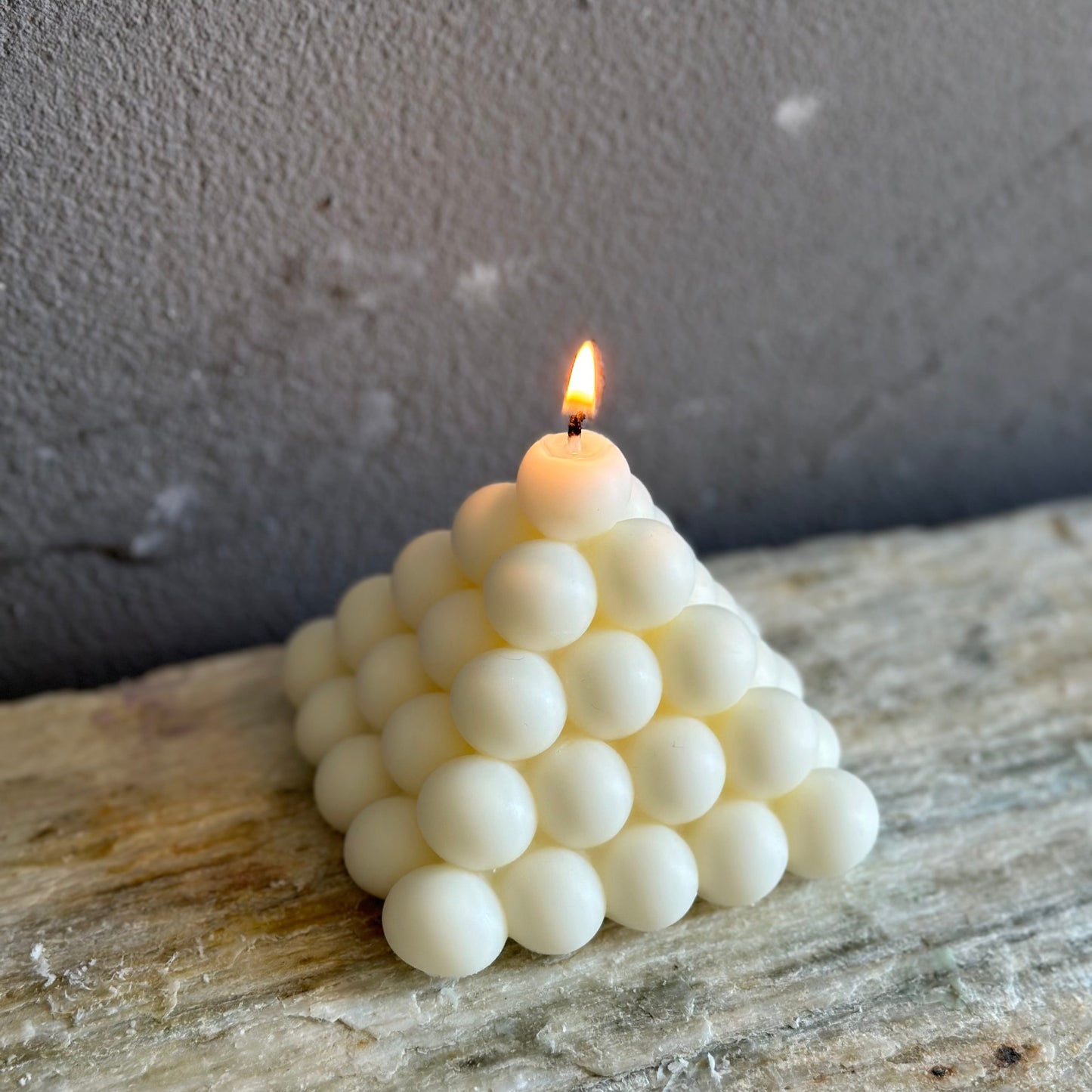Bubble Pyramid Candle